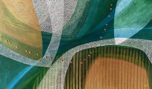 Flux abstrait « Or vert » - SAN STARLING