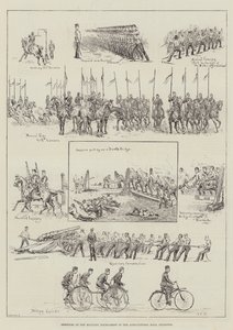 Croquis au tournoi militaire dans le hall agricole, Islington - S.T. Dadd