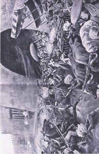 Mutinerie indienne : Comment ils ont combattu pour réprimer la révolte en Hindoustan, illustration de British Battles on Land and Sea, 1915 - S. Begg