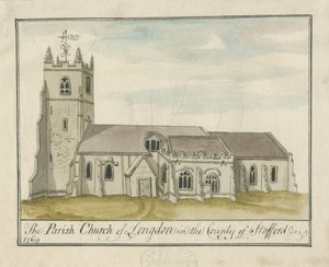 Église de Longdon: aquarelle