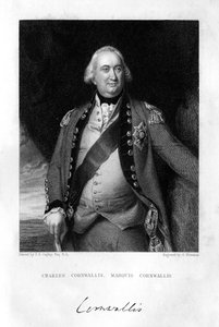 Charles Cornwallis 1738-1805, 1er marquis Cornwallis, 1839 - S. Freeman