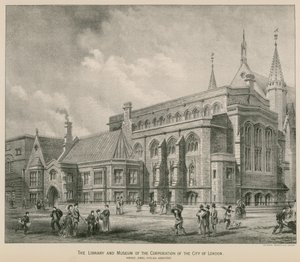 La bibliothèque et le musée de la Corporation de la Cité de Londres; Guildhall - S. Rosenthal