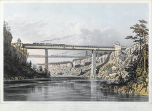 Chemin de fer Grand Trunk du Canada : Pont Victoria, 1854