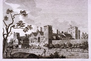 Jardin au palais de Lambeth, Londres, 1786 - S Sparrow