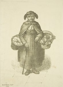 Vendeur de fleurs de Kingswood, vers 1828
