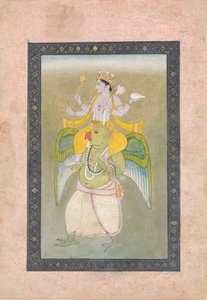 Vishnu sur Garuda, vers 1810-20
