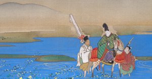 Six rivières précieuses Mu-Tamagawa, vers 1839 - Sakai Oho