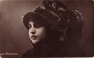 Vera Kholodnaya, actrice de cinéma muet russe, années 1910