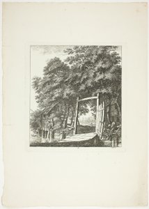 Pêche à la fenêtre, troisième planche de Paysages Dédiés à M. Warelet