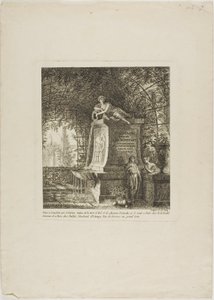 The Trellised Fountain, frontispiece from Paysages Dédiés à M. Warelet - Salomon Gessner