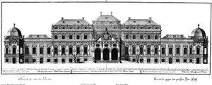 Élévation de la façade d