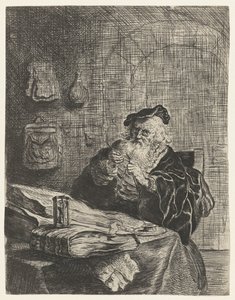 Homme avec un canif - Salomon Koninck (attributed to)