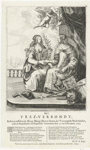 Allégorie de la paix de Westminster, 1654 - Salomon Pietersz. Lachair