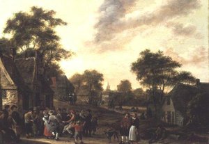 Paysans en fête - Salomon Rombouts