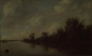 Vue de la rivière, 1631 - Salomon van Ruisdael or Ruysdael