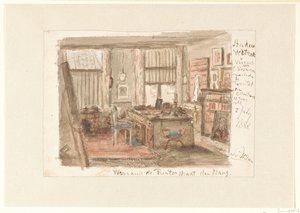 Bureau de Carel Vosmaer à la Ruiterstraat à La Haye - Salomon van Witsen