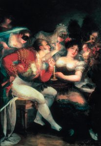 Un café pendant le carnaval (détail) - Salvador Mayol