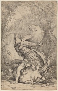 Jason et le dragon - Salvator Rosa