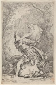 Jason et le dragon - Salvator Rosa