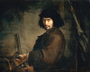 Autoportrait en guerrier, par Salvator Rosa - Salvator Rosa