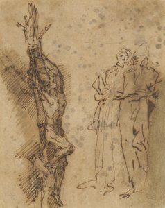 Étude pour la crucifixion de Polycrate, vers 1662 - Salvator Rosa