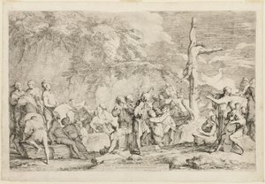 La Crucifixion de Polycrate - Salvator Rosa
