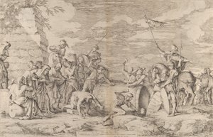 La mort de Marcus Atilius Regulus, montré cloué dans un tonneau par les Carthaginois, vers 1661-62 - Salvator Rosa