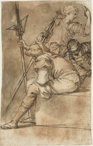 Trois soldats se reposant - Salvator Rosa