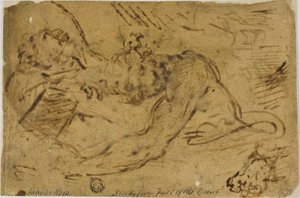 Deux figurines de grappin - Salvator Rosa