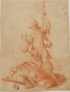 Deux guerriers masculins - Salvator Rosa