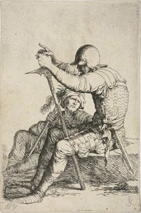 Deux guerriers, l