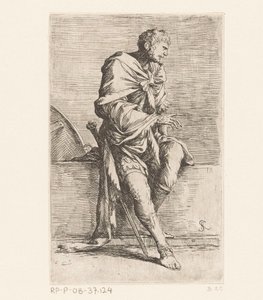Soldat assis - Salvator Rosa