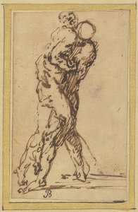 Deux lutteurs