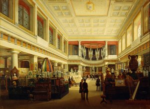 Première exposition industrielle à Naples dans la Sala Tarsia en 1854