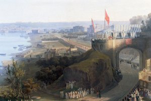 Ouverture de la ligne de chemin de fer de Naples à Portici - Salvatore Fergola