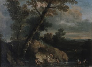Paysage marin avec des voleurs