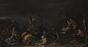 Sorcières à leurs incantations, vers 1646