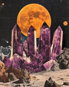 Lune de cristal cosmique