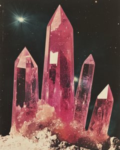 Cristaux cosmiques roses - Samantha Hearn