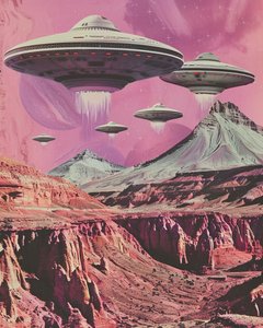 Canyon rétro-science-fiction