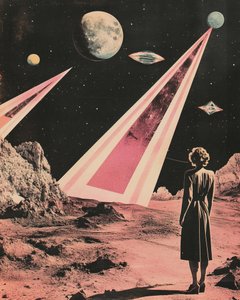 Une femme découvre un monde extraterrestre