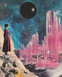 Une femme contemple Crystal City