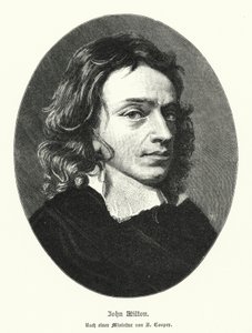 John Milton, poète anglais (lithographie) - Samuel (after) Cooper