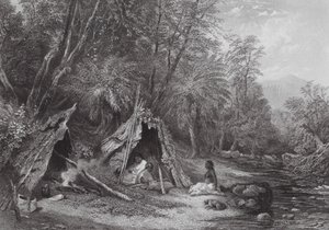 Australie : Campement indigène - Samuel (after) Prout