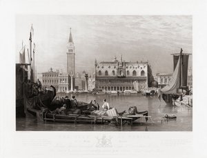 Palais des Doges et place Saint-Marc, Venise - Samuel (after) Prout