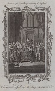 Cromwell dissolvant le Long Parlement (gravure) - Samuel (after) Wale