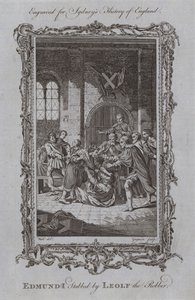 Edmond Ier poignardé par Leolf le voleur - Samuel (after) Wale