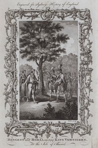 Hengest et Horsa rencontrant le roi Vortigern, dans l