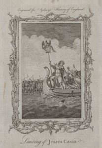 Débarquement de Jules César (gravure) - Samuel (after) Wale