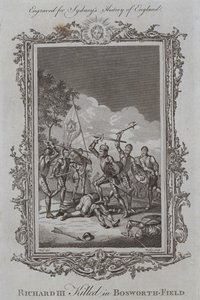 Richard III tué à la bataille de Bosworth (gravure) - Samuel (after) Wale